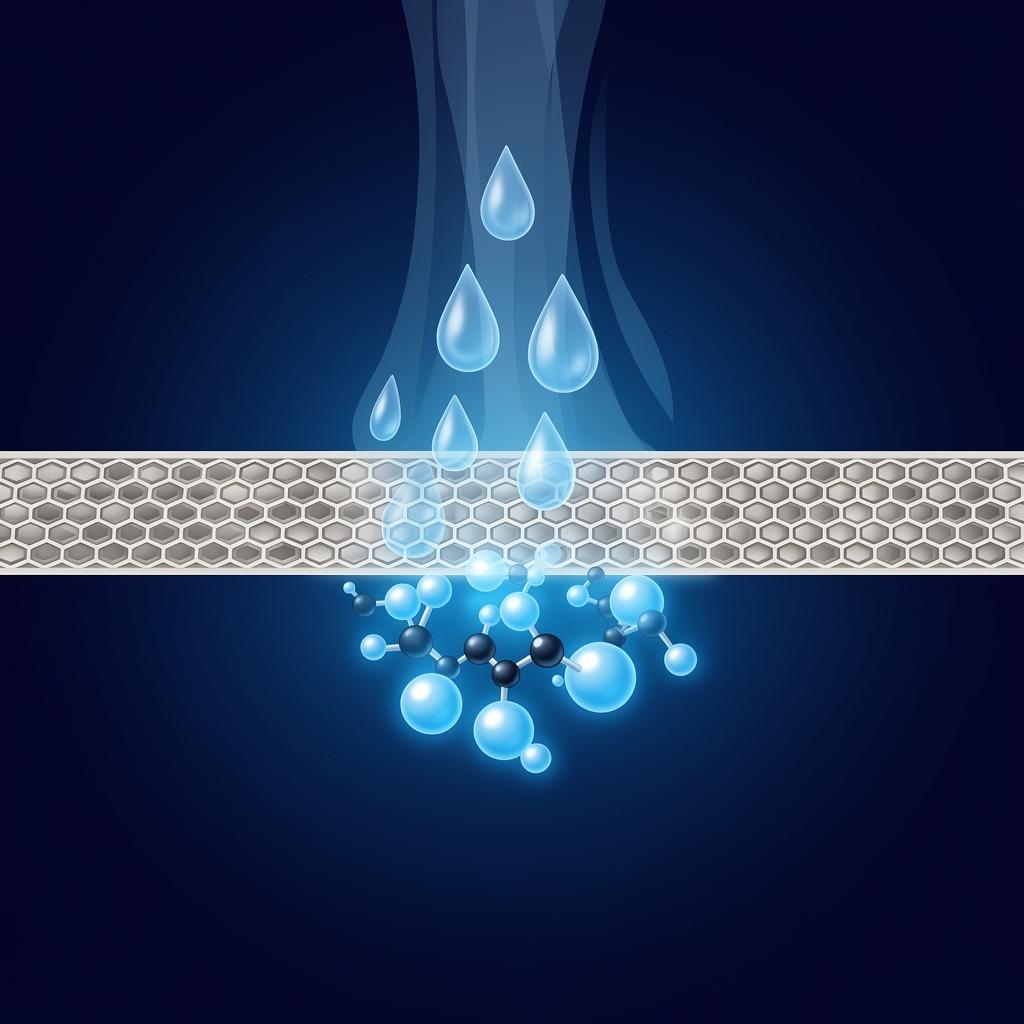 P58 Hydrogen Inhaler — proton exchange membrane illustration