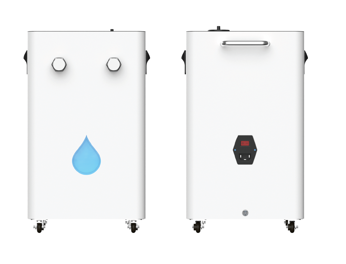 Bath One — WZ-1 Hydrogen Spa Generator, front and back view
