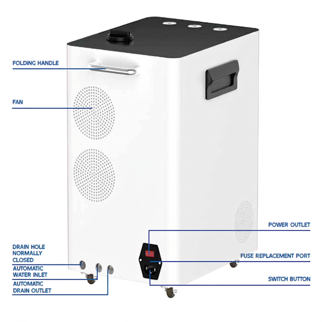 QY-A1800 High-Flow Inhaler — White finish view