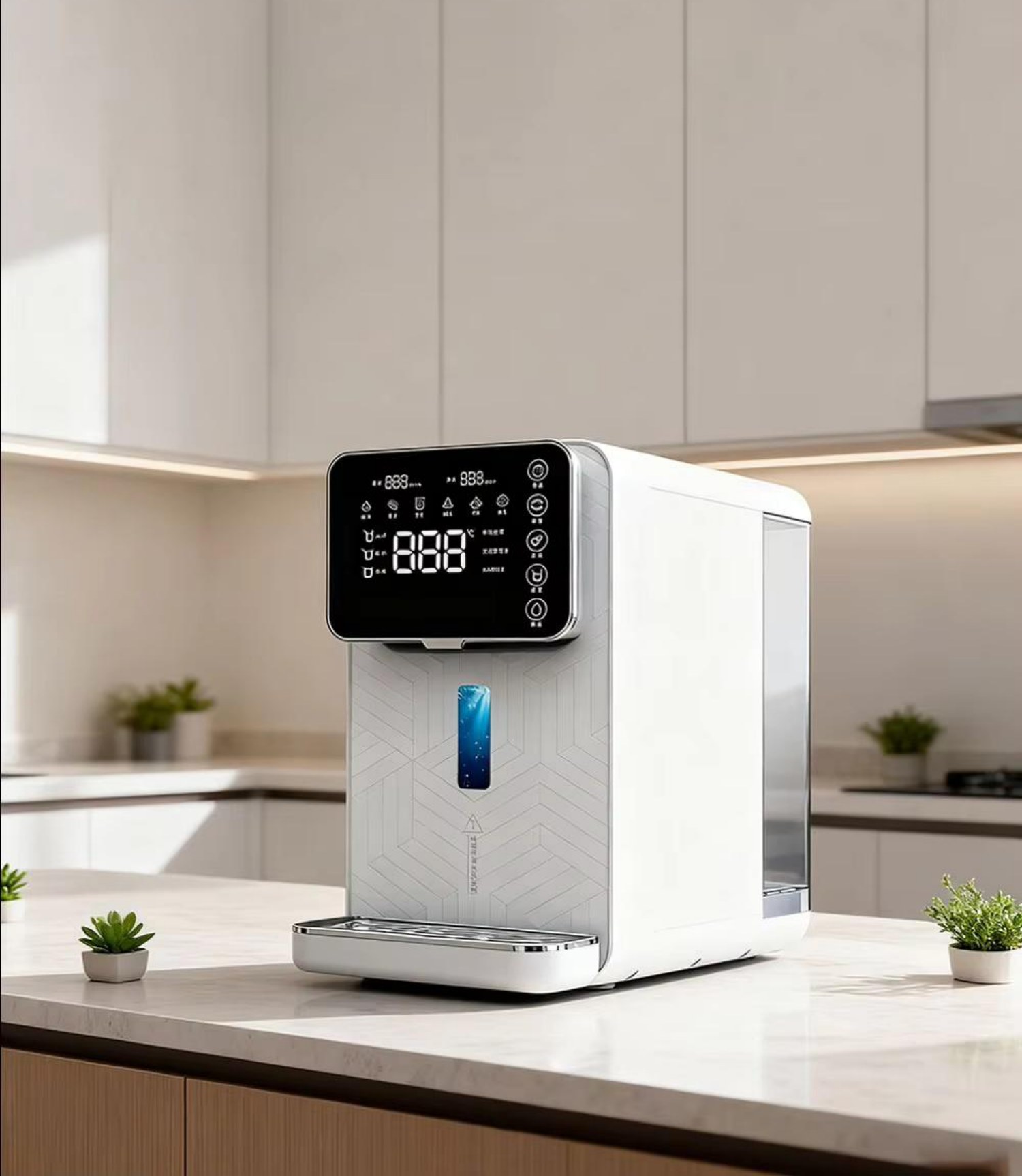 HERO RO Dual 10 hydrogen water machine on a kitchen countertop